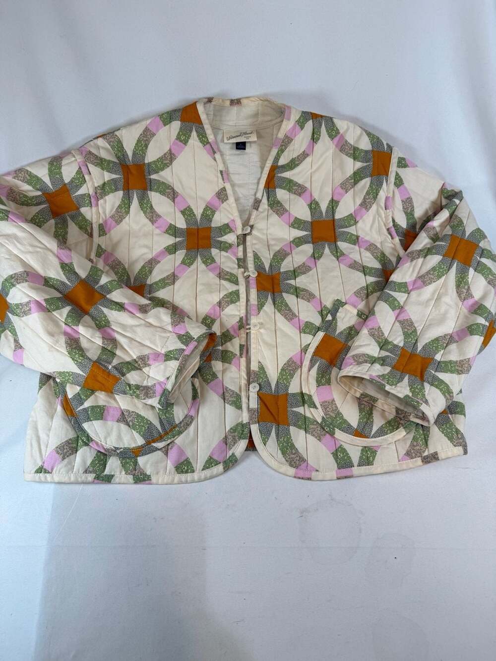 Universal Thread Quilted Jacket Size L Patchwork Cottagecore Cottage Glam Americ